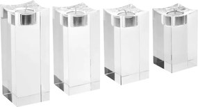 Set de 4 suporturi pentru lumanari Giancarlo high