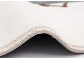 Covor pentru copii verde mentă-fildeș ø133 cm Avocado Mint – FD