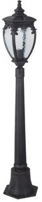 Stalp de exterior protectie IP44, Fleur H-113cm, bronz antic