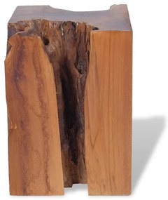 Taburet, lemn de tec masiv