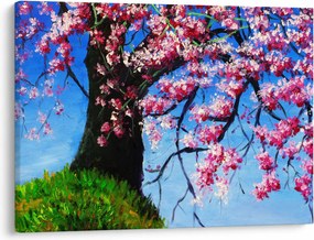 Tablou - Cireș înflorit - pictură (70x50 cm)