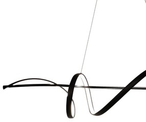 Lustră LED pe cablu SASH LED/36W/230V negru