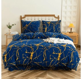 Lenjerie cocolino AXIS albastra Dimensiune lenjerie de pat: 70 x 80 cm | 140 x 200 cm