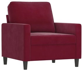 348729 vidaXL Canapea de o persoană, roșu vin, 60 cm, catifea