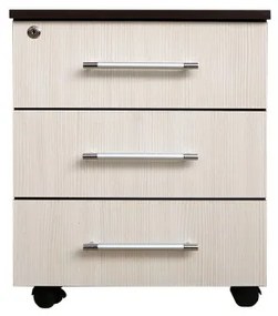 Office Wenge/Ladin Comoda Birou 3 sertare
