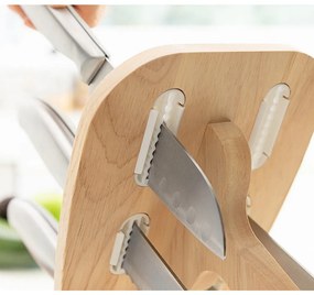 Set de cutite cu suport din lemn soldat spartan 7 piese