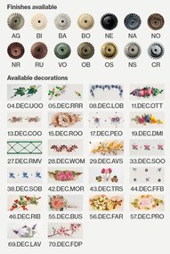 Lustra cu inaltime regalbila design clasic realizata manual din ceramica ROMA