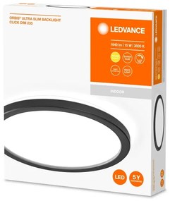 Plafonieră LED dimabilă ORBIS LED/15W/230V neagră Ledvance