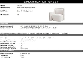 Fotoliu design elegant LUX Barrier Left