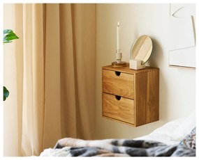 Raft în culoare naturală etajat din lemn de stejar 18 cm Townsville – House Nordic