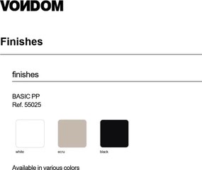 Set de 4 Mese moderne de exterior / interior design premium SOLID TABLE Vondom