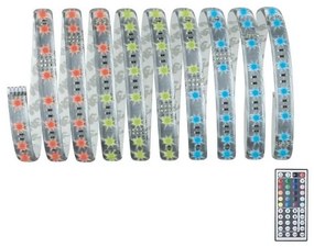 Bandă dimabilă LED RGB/40W MAXLED 3m 230V Paulmann 70673 + telecomandă