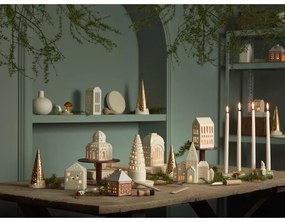 Sfeșnic pentru lumânări pastilă din ceramică Gingerbread Lighthouse – Kähler Design