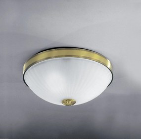 Plafoniera clasic design italian din alama, sticla 3027 RA-PL. 3027/3