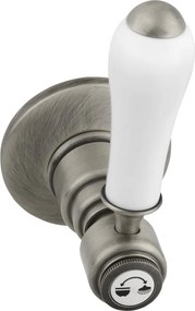 Baterie argintiu-mat pentru duș încastrată (2 ieșiri) Antea – Sapho