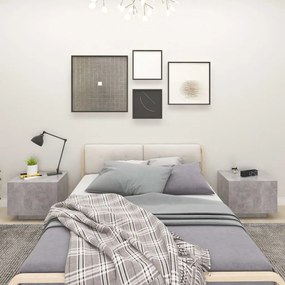 vidaXL Noptieră, gri beton, 100x35x40 cm, lemn prelucrat