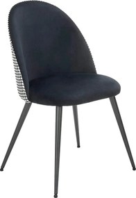 Scaun K478, stofa alb/negru, 49x54x84 cm