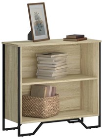 848620 vidaXL Bibliotecă, stejar sonoma, 80x31x74,5 cm, lemn prelucrat