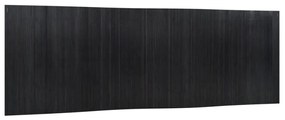 377004 vidaXL Paravan de cameră, negru, 165x600 cm, bambus
