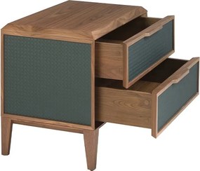 Noptiera cu 2 sertare design LUX Dark green