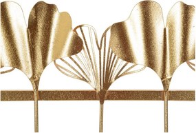 Cuier de perete din metal de culoare aurie Leaves - Mauro Ferretti