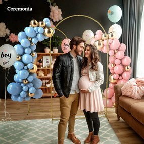 Outsunny Set de 3 Arcade de Grădină pentru Nunți, 120x40x220 cm, Auriu | Aosom Romania