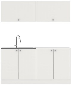 Bucatarie Alegra, Alb, L 160 cm