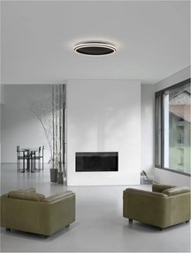 Lustra/Plafoniera LED design modern WILLOW Black 60cm