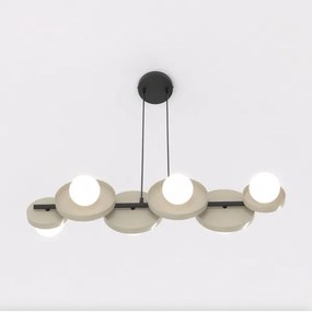 Lustră pe cablu MODEL 6xG9/8W/230V bej