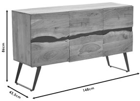 Bufet Imena Walnut 148x43.5x86 cm