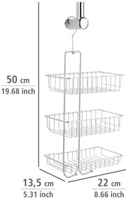WENKO 15888100 - Poliță NIVALA 22 x 50 cm, crom lucios