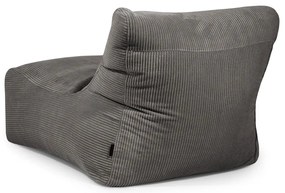 Fotoliu bean bag crem cu tapițerie din catifea reiată Lounge 100 – SLOWDOWN