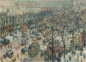 Tablou - Camille Pissarro, Boulevard des Italiens, Morning, Sunlight, reproducere (70x50 cm)