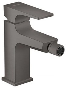 Baterie bideu Hansgrohe Metropol cu ventil Push-Open negru - crom periat