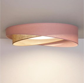 BRILAGI-LED Plafonieră VELVET TWIST LED/24W/230V 4000K Ø 55 cm roz./bej.