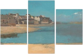 Tablou - Odilon Redon, Village by the Sea in Brittany, reproducere (90x60 cm)