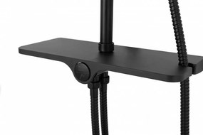 Baterie pentru dus Mike negru mat - H 98,5 cm