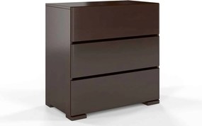 Comodă lemn masiv TerraCraft Fag 3 Sertare, 80 × 45 × 81 cm - Natural