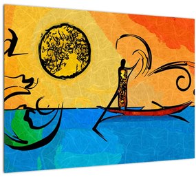 Tablou cu pictură străveche (70x50 cm)