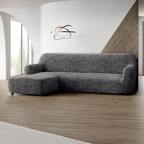 Gaico Huse bielastice VITTORIA gri canapea cu otoman stânga (l. 170 - 300 cm)