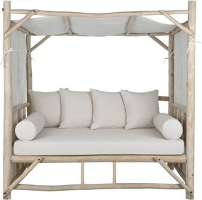 Pat relaxare exterior din lemn de tec " Natural "
