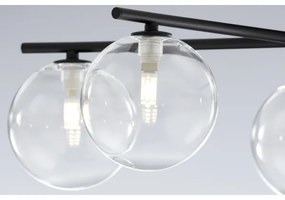 Lustră aplicată Jupiter 2046 PRATO 5xG9/10W/230V negru/transparent