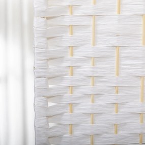 HOMCOM Paravan interior din lemn separator de cameră despărțitură pliabilă 3 panouri 120 x 170 cm alb | Aosom Romania