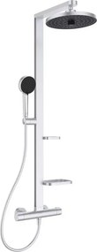 Coloana de dus cu baterie termostatata mat Ideal Standard Alu+