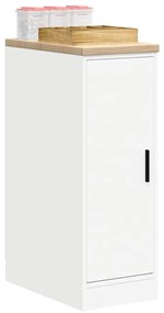 vidaXL Dulap depozitare garaj alb 30x51x85 cm lemn masiv de pin
