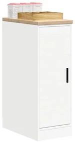 vidaXL Dulap depozitare garaj alb 30x51x85 cm lemn masiv de pin