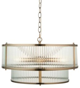 Endon 110944 - Candelabru suspendat cu lanț RIDGETON 5xE14/6W/230V alamă