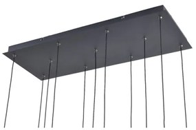 Zuma Line MD2291-11B-3BGT - Lustră LED suspendată pe cablu NELSON 11xLED/3W/230V neagră