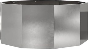 vidaXL Jardinieră Argintiu 120 x 120 x 50 cm Oţel inoxidabil