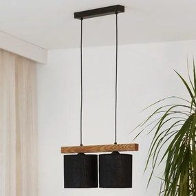 Lustră pe cablu Brilagi FOREST 2xE27/15W/230V pin/negru